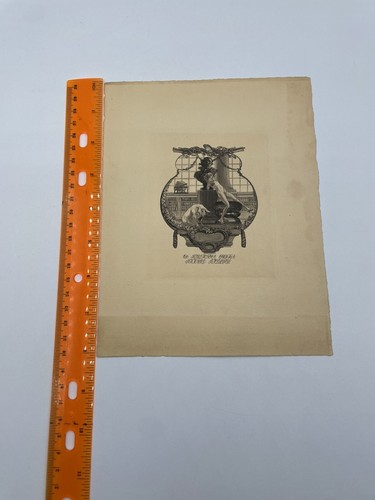 Antique Ex Libris Ex Bibliotheca Bookplates Franz von Bayros Vienna - Picture 3 of 5