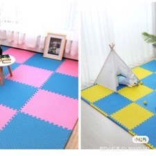 12 12 inch 3colors 16 Pieces Kids Playmat Baby soft Foam Mat Infant Safe