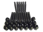 M12 x 1.25 75mm Stud Conversion Kit for Citroen Inc Nuts (Black)