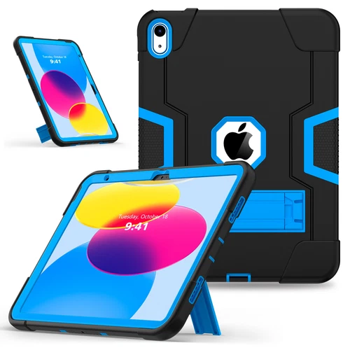 For iPad 9th 8th 7th Gen 10.2 Shockproof Heavy Duty Hard Rubber Cover Stand Case - Picture 94 of 122