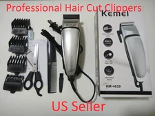 Kemei Electric Professional Hair Cut Clippers Cutter Tools Salon Barber Set