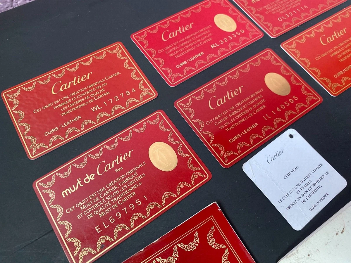 Cartier top cuirs leather