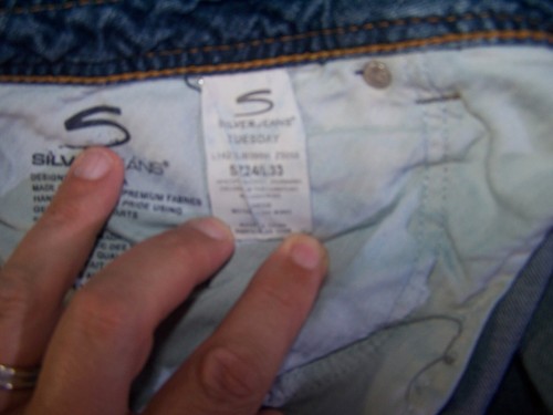 Silver Jeans Womens 24 43X31 Tuesday Bootcut Distressed Thick Stitch Western - Picture 11 of 17