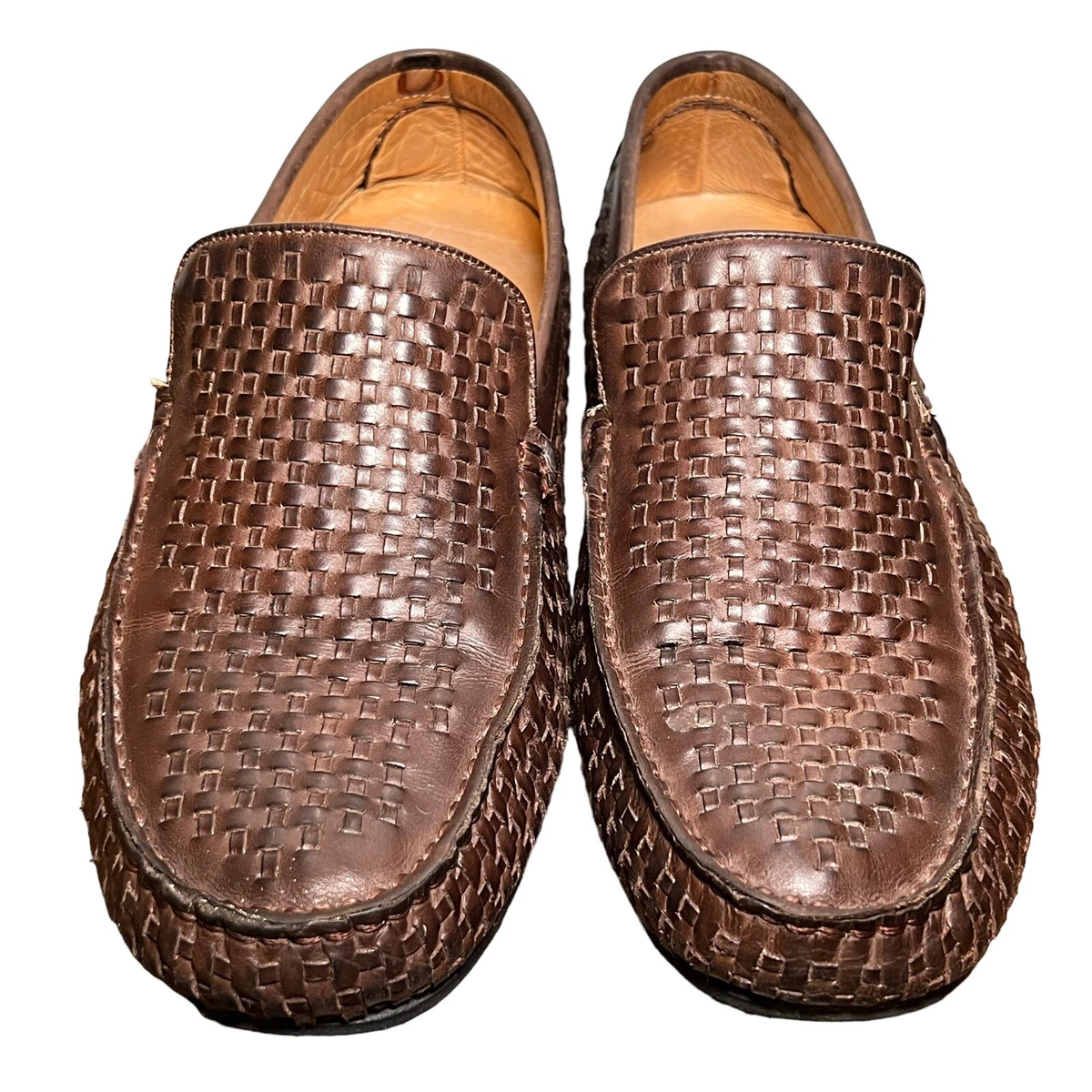 Mens woven shop loafers