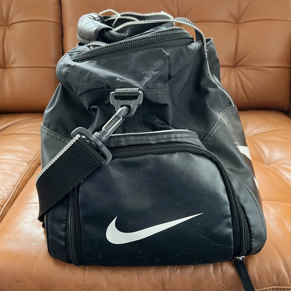 Nike Kobe Bryant Duffle Bag Black White Basketball Gym Adjustable Strap - Image 4 of 4