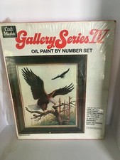 Craft Master Gallery Series IV Oil Paint by Number Set 16" x 20" The Bald Eagle
