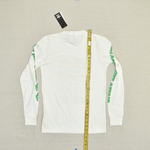 NEW Adidas Men's T Shirt Long Sleeve Cotton White Size XS Island Love Affair - Picture 5 of 8