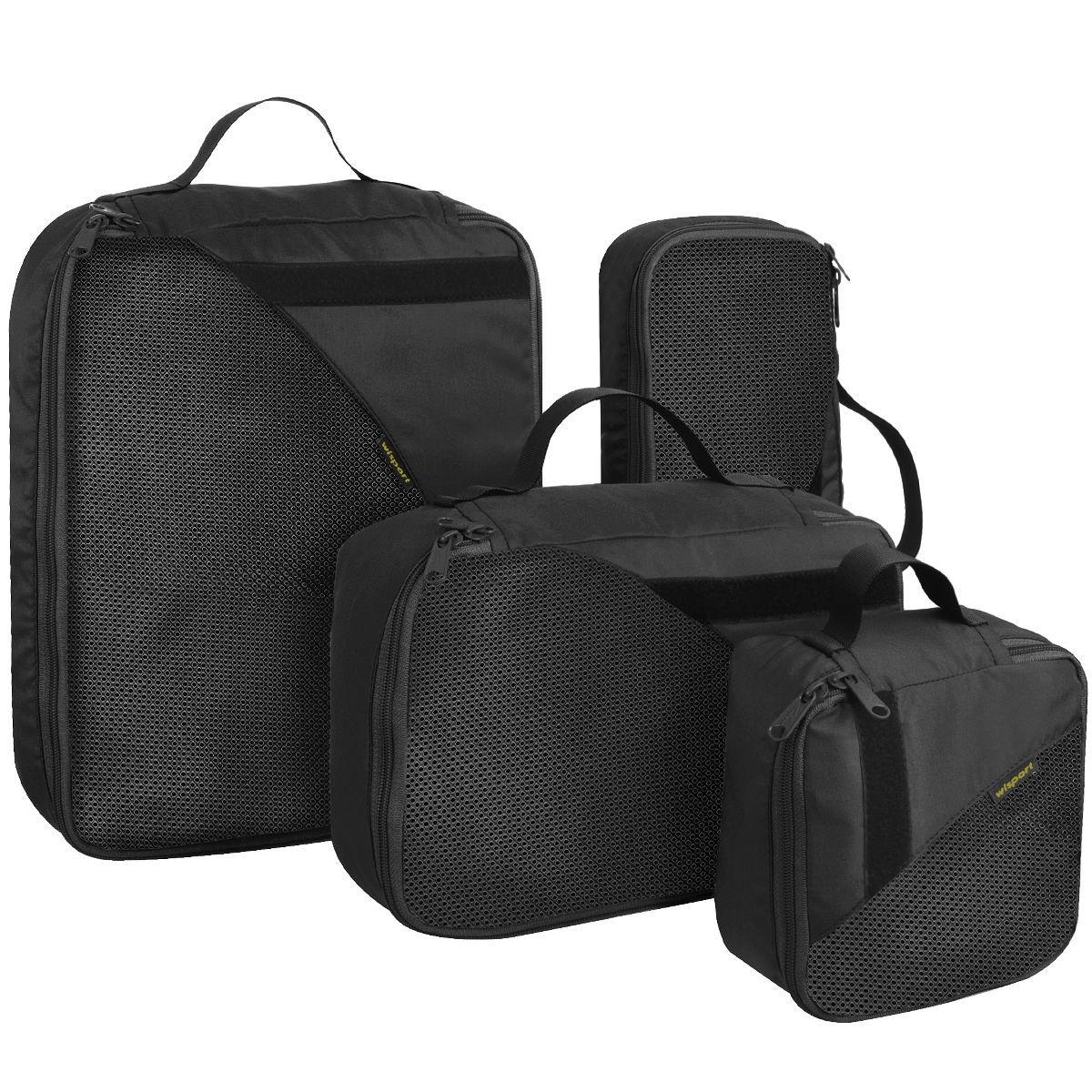 Wisport PackBox Set di Pouch Esercito Escursioni Bivacco Viaggio Campeggio Nero