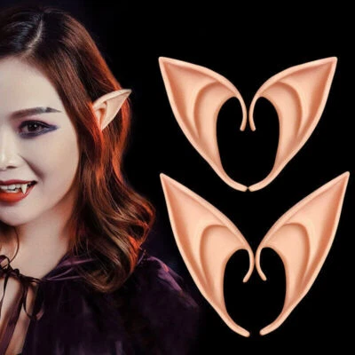Elfenohren Fantasy Latex Elf Ohren Halloween Cosplay Kostüm Karneval Requisiten