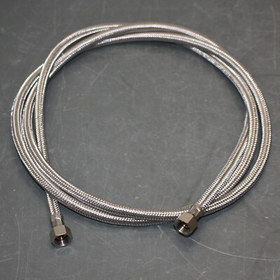 BRUSE Water Supply Line Hose 3/8'' FIP x 8ft, DN8, Braided Stainless Steel SS