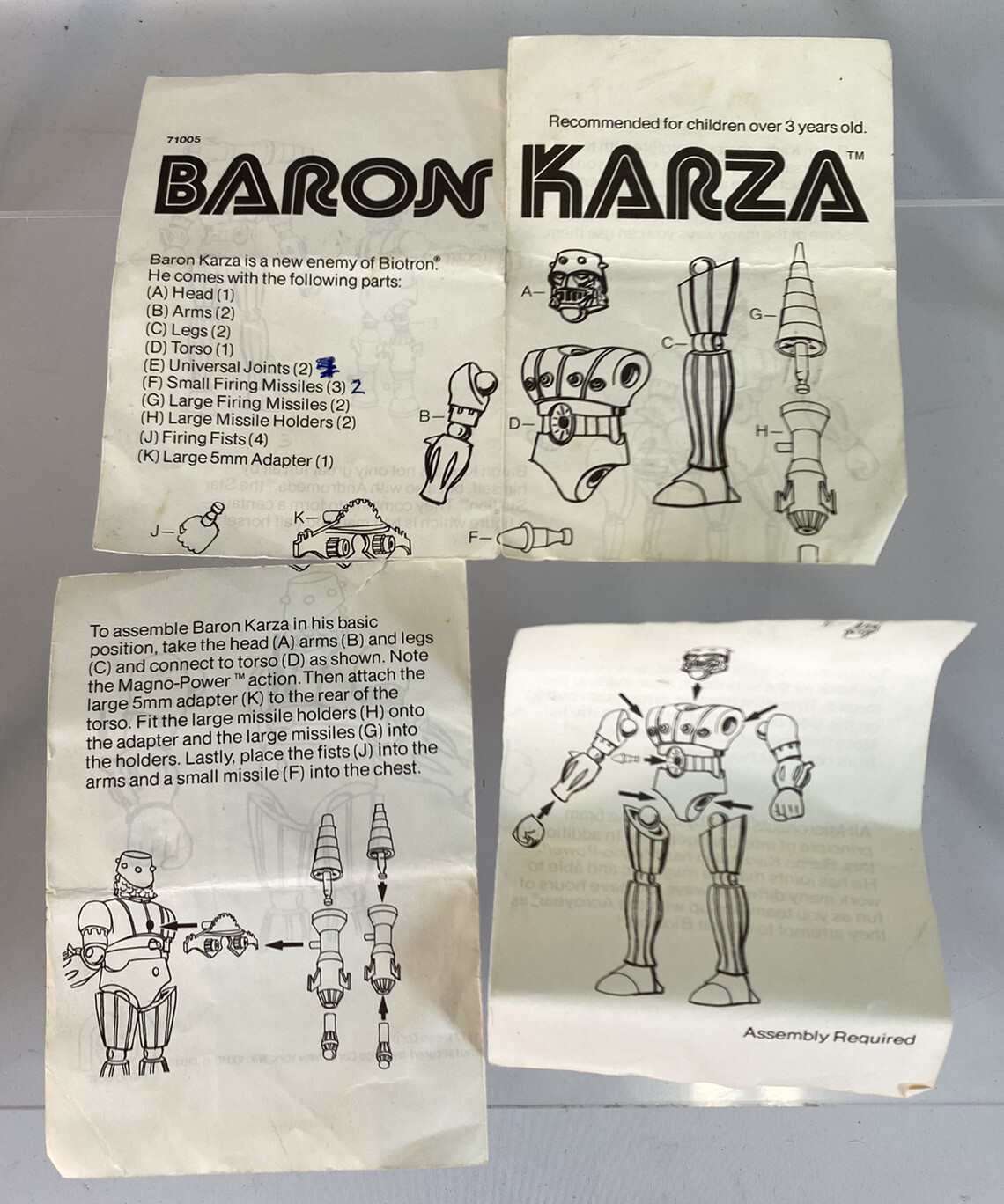 Baron Karza Pezzi di Ricambio e Accessori Spare Part Piece