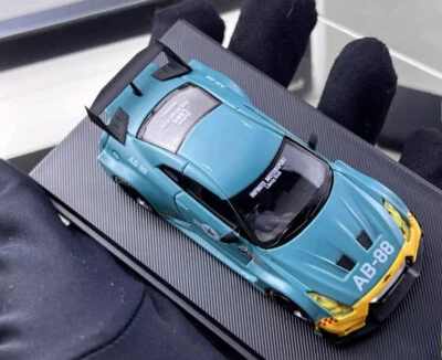 MC 1:64 Green LB GTR R35 35GT-RR Racing Sports Model Diecast