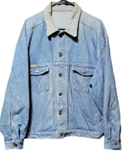 Vtg Prison Blues Chore Denim Jacket Men's Size XL Made In USA For Oregon D.O.C.