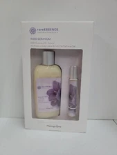 Set of Rare Essence Aromatherapy Body Lotion & Roll-On Perfume Rose Geranium