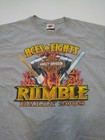 Men's Gray Harley Davidson T Shirt Size XL Made In USA Rumble Rally 2008 Ohio