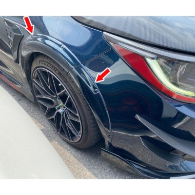 Unpainted ABS Front Rear Fender Flare Kits x8 For Toyota Auris Corolla Hatchback