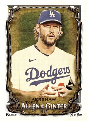 2024 Topps Allen & Ginter #52 Clayton Kershaw - Los Angeles 