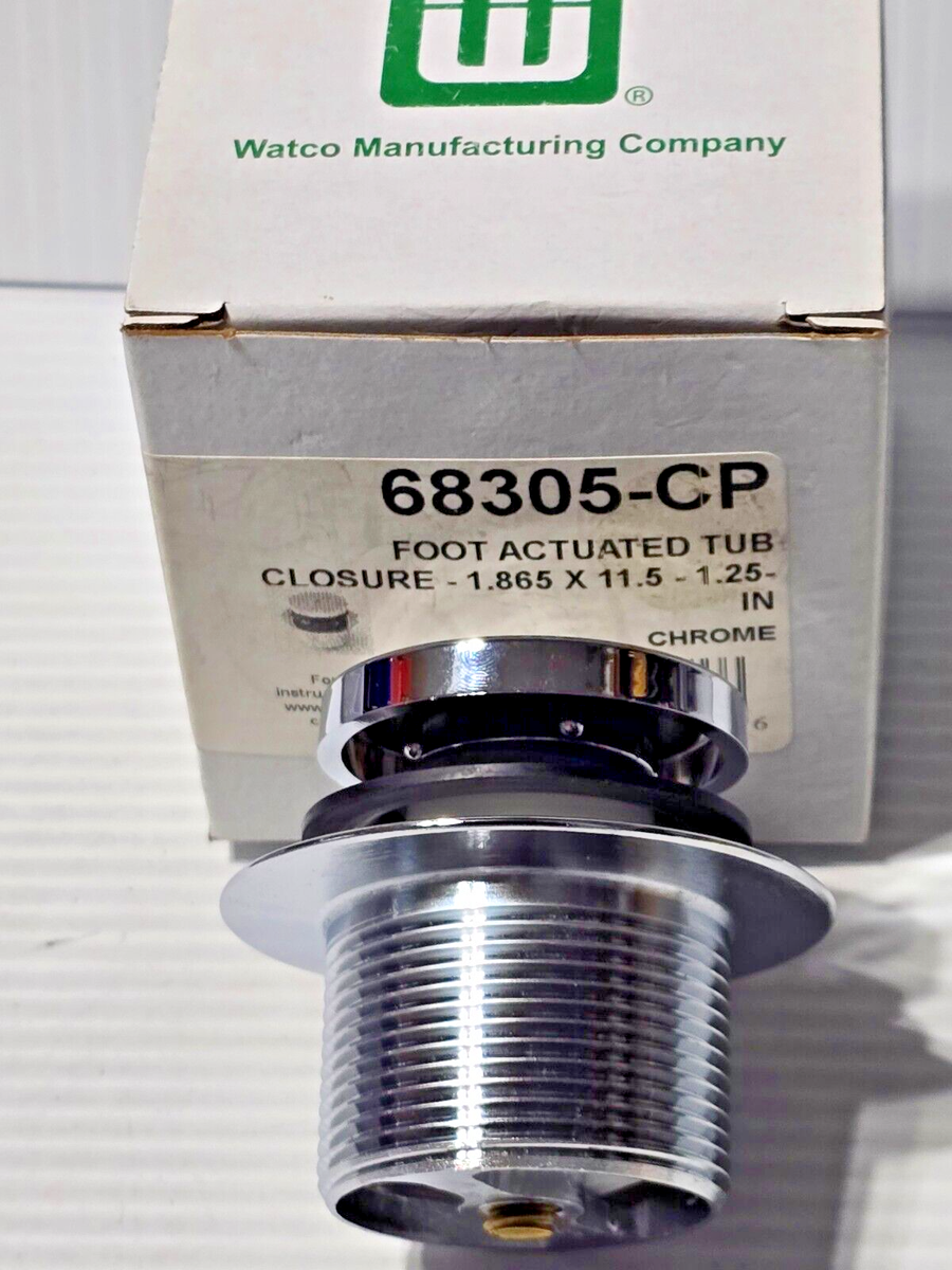 Watco 68305-CP Foot Actuated Tub Closure 1-7/8