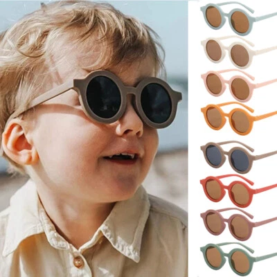 Kids Round Circle Cute Pastel Colour Girl Boy Baby Children Toddler Sunglasses