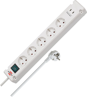 Brennenstuhl Bremounta Steckdosenleiste 5-Fach USB-C 90 Grad Schalter 3M Weiß