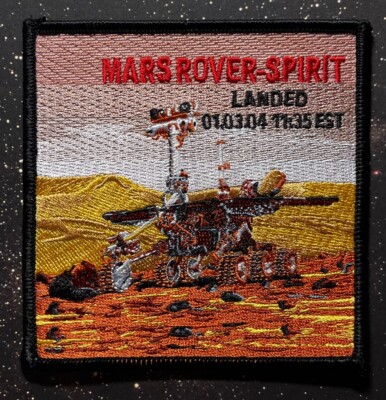 MARS ROVER SPIRIT LANDED 10.03.04 SQUARED PATCH | eBay