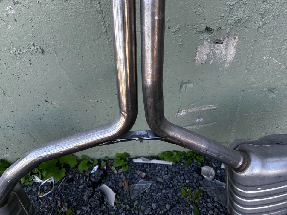 2013-2016 Audi S5 3.0T V6 Factory Rear Exhaust Muffler Dual Pipes OEM GERMANY - Image 4 of 4