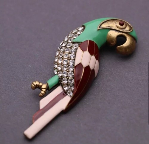 Grande broche perroquet tropical Marc Jacobs - Photo 2/7