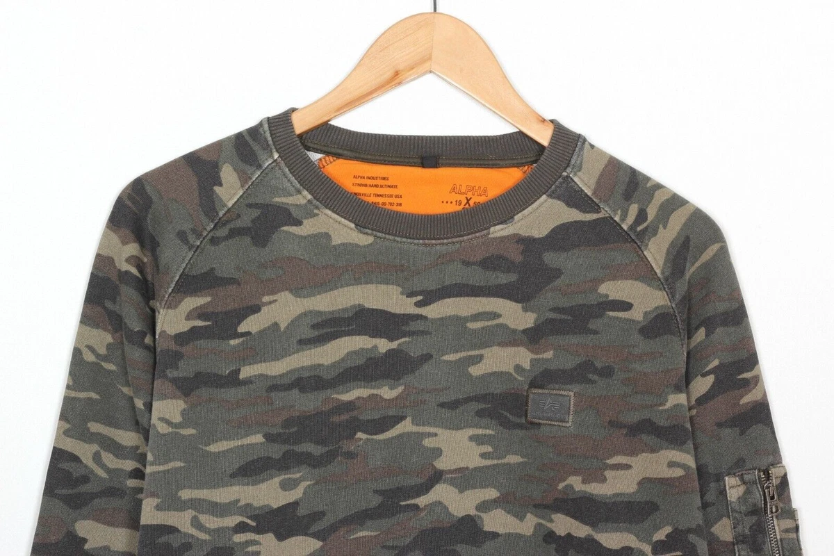 Alpha industries store camo sweatshirt