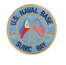 4" NAVAL BASE SUBIC BAY NAVY EMBROIDERED PATCH