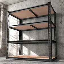 40" W Garage Shelving Heavy Duty Storage Shelves 2000LBS Adjustable Metal Shelve