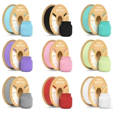 【Buy 10 Pay 6】ELEGOO PLA Matte Filament 1.75mm Fit for Most FDM 3D Printers