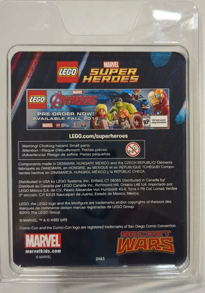 Exclusive Lego Minifigure#9 SDCC Marvel 2015 Captain America Steve Wilson NEW - Image 4 of 4