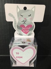 Valentine's Day Sticker Roll 42 Pc Cat/DogTo From Card Creatology New