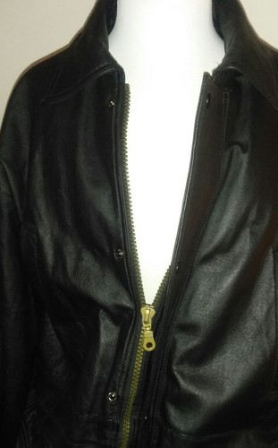 Short Trench Leather Coat Size 