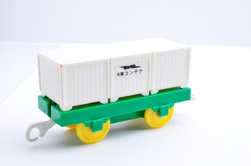Juego de 3 vagones de carga y tanque japoneses TOMY Plarail usados de Japón - Imagen 5 de 10