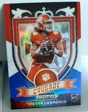 Trevor Lawrence Red White Blue Prizm Draft RC #161 Crusade Rookie Clemson Jaguar