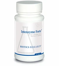 Biotics Intenzyme Forte 50's Proteolytic Enzymes Pancreatin Bromelain 07/26