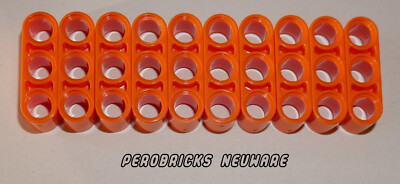 Lego Technic Technic 10 Lift Arms 3 Holes #32523 Orange NEW ITEM