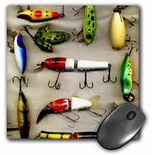 3dRose Old Lures Fishing MousePad