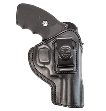 Max Carry Black Leather IWB Revolver Holster for 6 Shot 4" Inch Barrel Revolvers