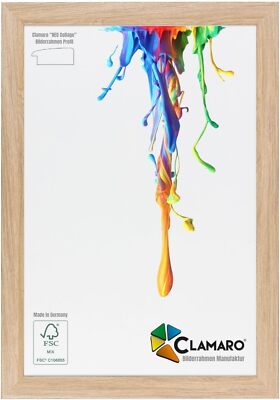 Bilderrahmen Eiche Natur CLAMARO 53G Neo Collage nach Maß modern Holz