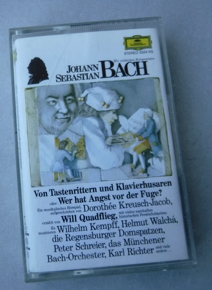 Hörspiel MC Wir entdecken Komponisten: J.S. Bach - Will Quadflieg erzählt - 1983
