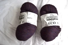 Lot of 2 Cascade Eco+ BULKY Peruvian Wool Yarn #9454~New 500gr/17.5oz