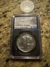 2021 PALLADIUM 1 oz AMERICAN EAGLE $25 HIGH RELIEF COIN NGC MS70 FIRST STRIKE
