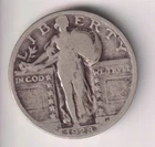 1928 STANDING LIBERTY QUARTER 25¢ 90% SILVER PHILADELPHIA UNITED STATES AMERICA