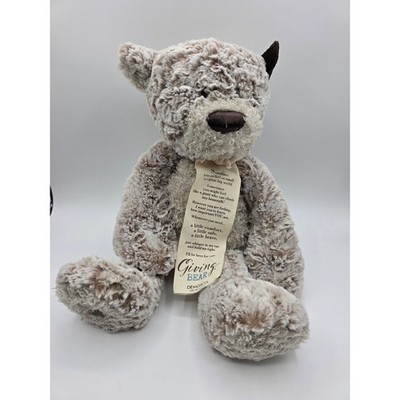 Demdaco Plush Teddy Bear Giving Lift The Spirit Handmade Stuffed Animal Toy 17''