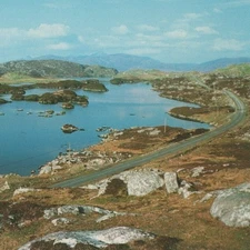 Loch Plocrapool South Harris Scotland Postcard Outer Hebrides Golden Road View 