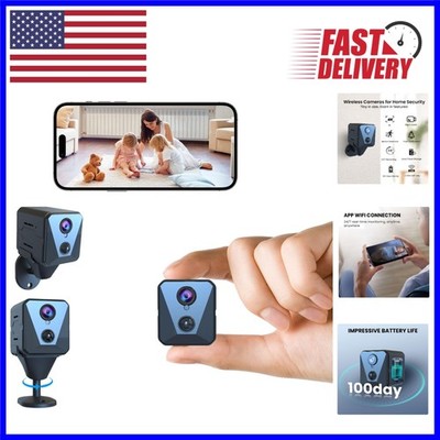 4K HD Mini Security Camera - Long Battery Life, Motion Detection & Remote Access