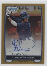 2012 Bowman Draft Chrome Picks Gold Refractor 45/50 Albert Almora Auto y8h