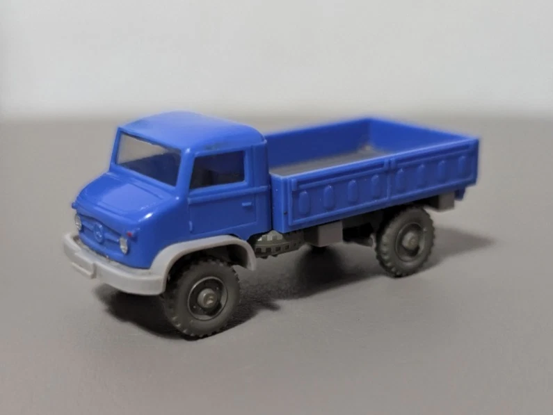 Wiking MB Unimog S Geschlossen Zivil Ultramarin ohne OVP Vintage 60er